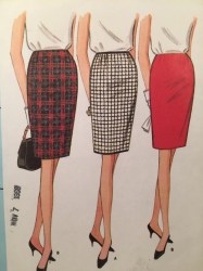 8467 MCCALLS ONE YARD SKIRT 2 VERSIONS 1966 PATTERN 26" WAIST UNCUT 